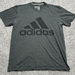 Adidas Gray and Black Short Sleeve Tee